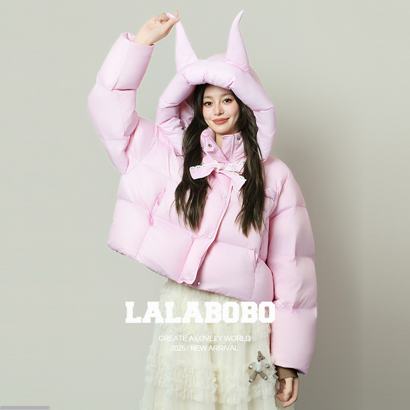 LALABOBO恶魔角羽绒服