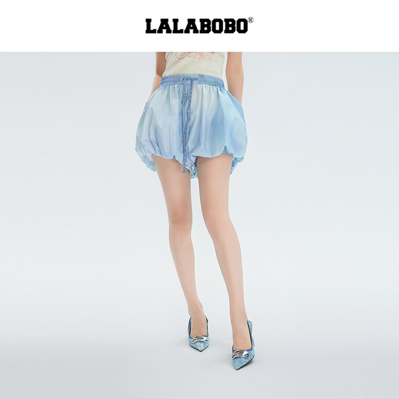 LALABOBO渐变梭织短裤