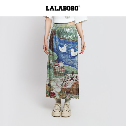 LALABOBO上岸针织半裙