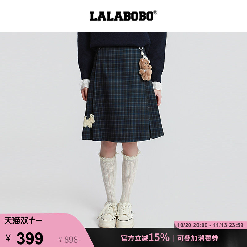 LALABOBO小熊贴纸半裙