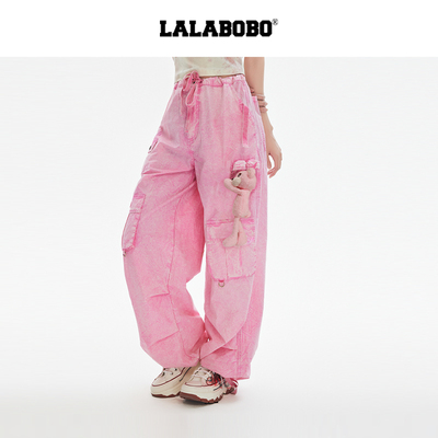 LALABOBO井汲大翔立体熊工装裤