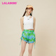 李雪琴同款 WXZD23 LBCB LALABOBO夏新潮流百搭夏日海滨梭织短裤 女