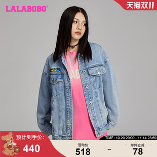 牛仔短外套女原创新款 LALABOBO25年夏季 潮牌流行上衣 商场同款