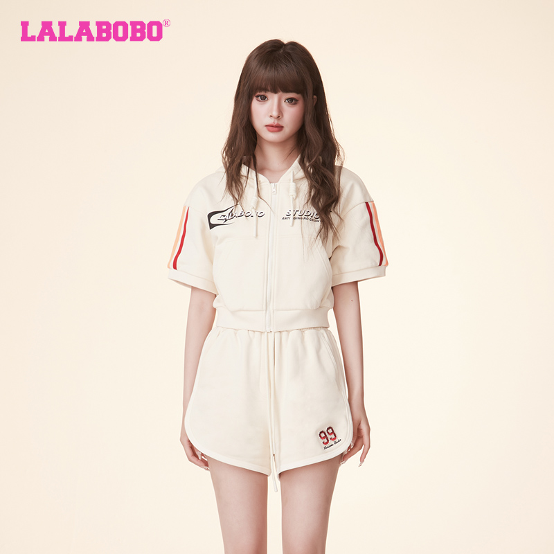 LALABOBO复古休闲开襟卫衣