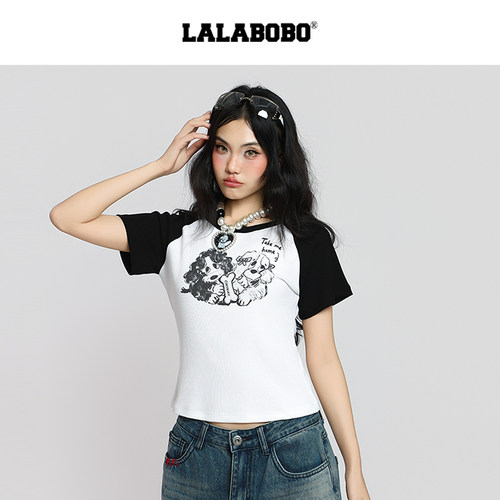 LALABOBO领养代替购买T恤