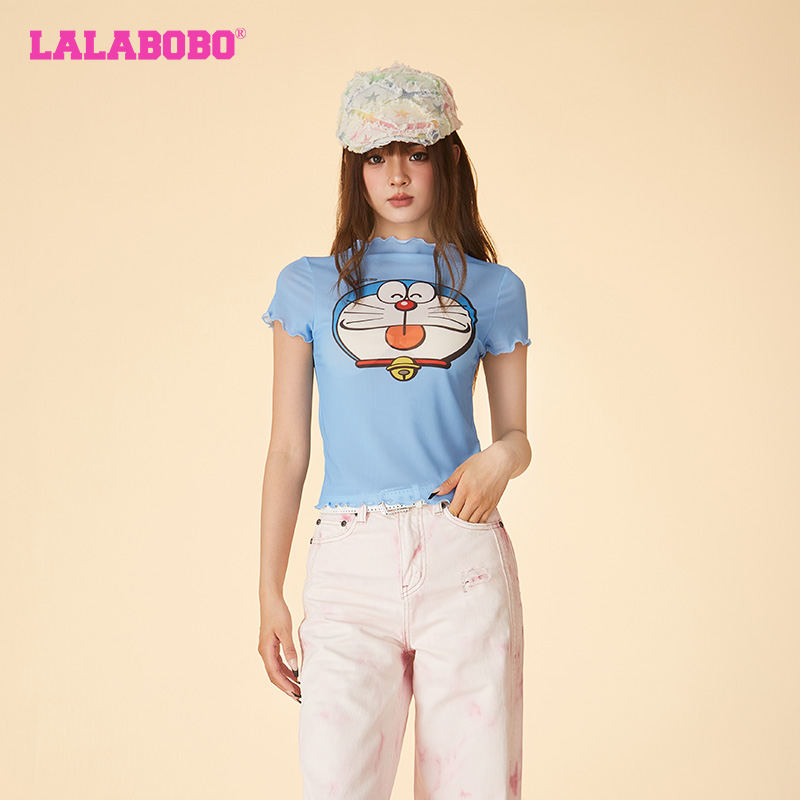LALABOBO短袖T恤可爱甜美