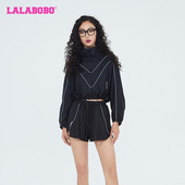 新品 外套女 百搭美式 LALABOBO秋季 时尚 梭织单夹克大码 LBCB WSJW24