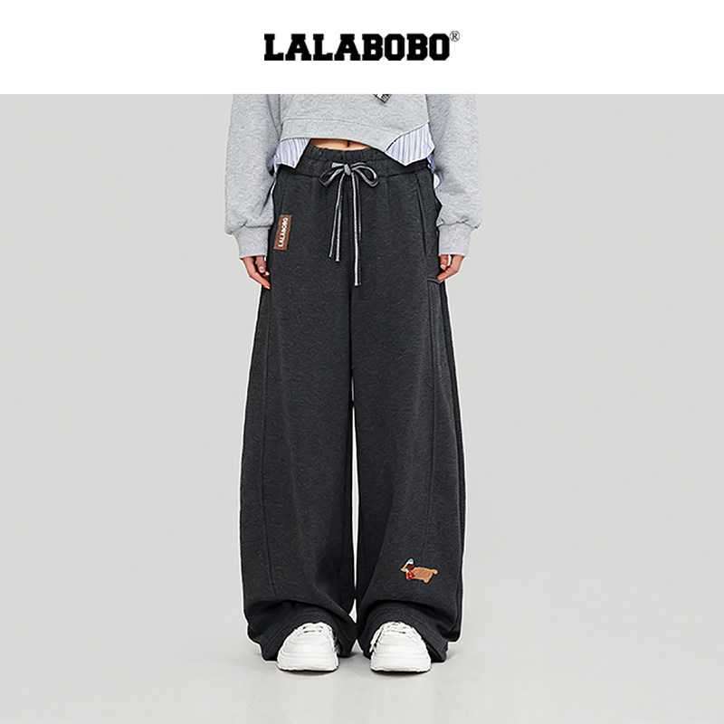 LALABOBO腊肠狗厚针织裤