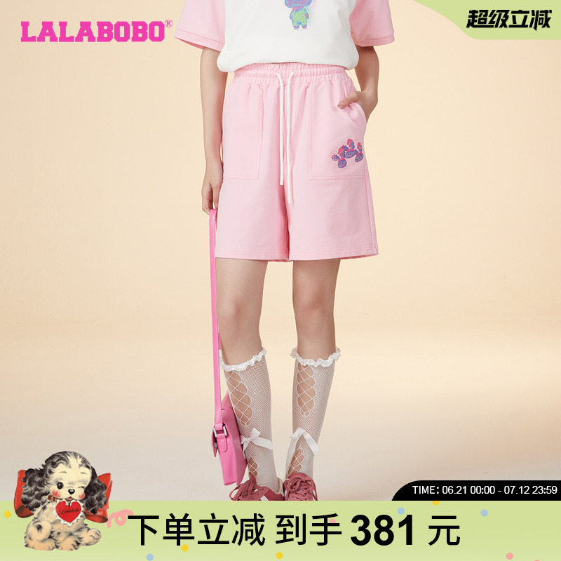 甜美可爱LALABOBO休闲短裤
