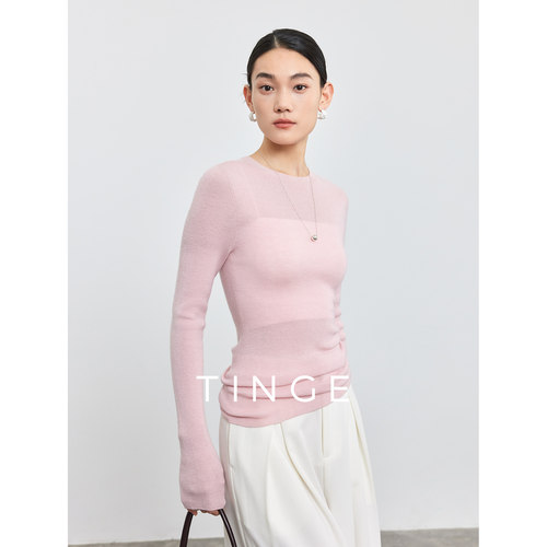 岛精一线成衣无缝可机洗羊毛衫