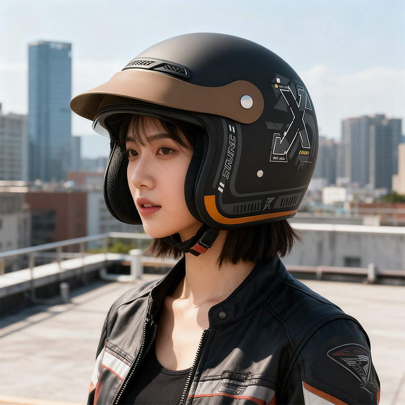 3C认证女士电动车头盔男四季通用秋冬保暖摩托瓶安全帽半盔新国标