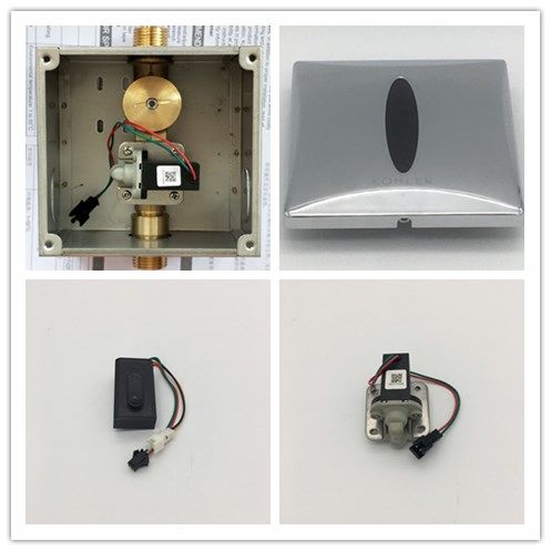 科勒小便斗感应器k-8791维修配件感应小便器电磁阀电池盒电眼探头