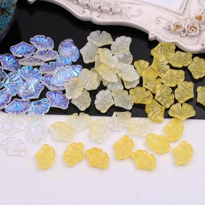 15*20mm银杏叶琉璃花瓣