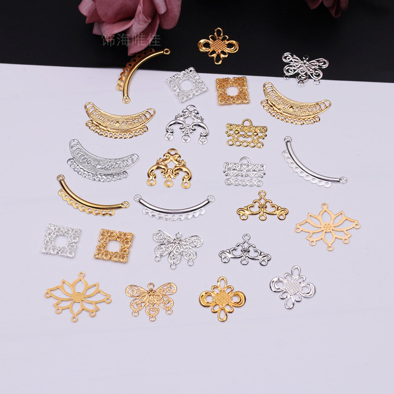 古风3孔5孔吊片月牙连接器 DIY发饰品材料发簪步摇米珠链流苏配件,饰品/流行首饰/时尚饰品新,其他DIY饰品配件,淘宝优惠券,粉丝福利购,淘宝优惠卷