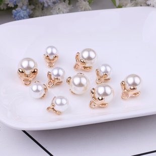 DIY手工饰品发饰头饰配件材料带扣珍珠挂件吊坠吊扣