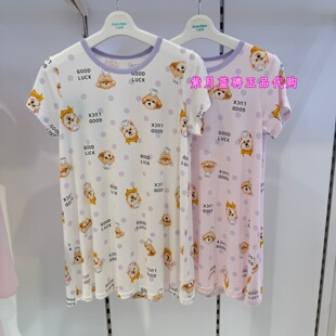 久岁伴专柜正品26年春夏款女童萌宠短袖连衣裙6226767B(90-140