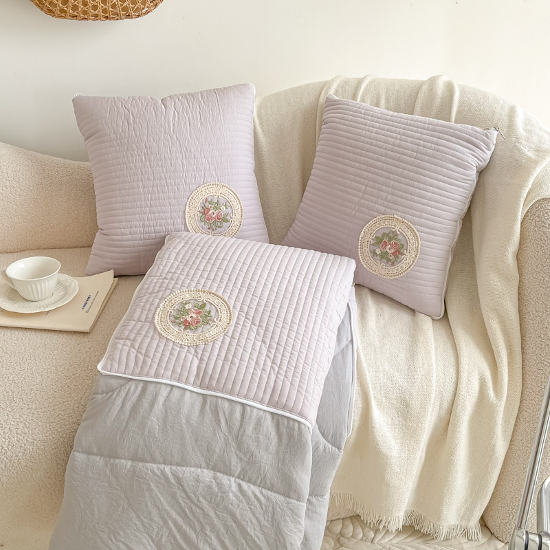 全棉抱枕被子两用可折叠韩版纯棉空调被午睡靠垫被子汽车载二合一