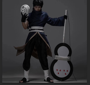 星空动漫火影忍者带土cos服宇智波带土cosplay衣服面具鞋子团扇