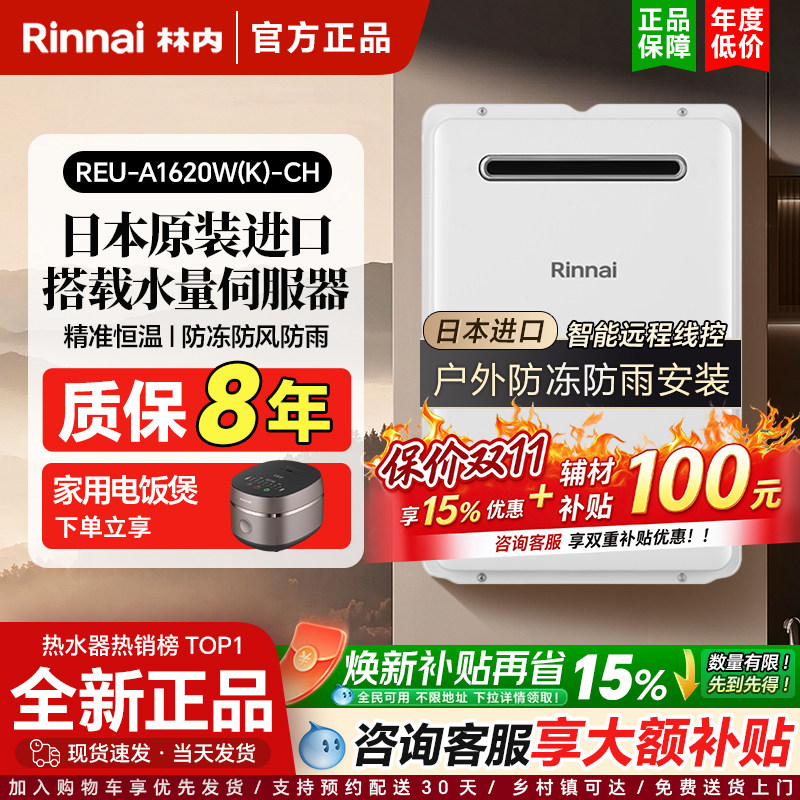 林内进口室外热水器16/20/24升
