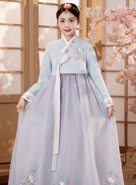 2024夏款朝鲜族服装韩服日常款