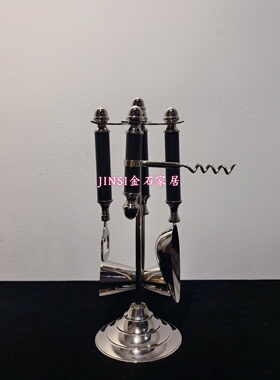 中古风复古创意印度进口牛骨开瓶器套装组合摆件售楼处样板间餐桌