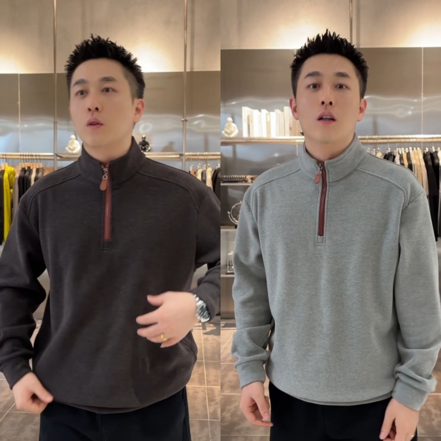半拉链卫衣秋季新款舒适百搭长袖