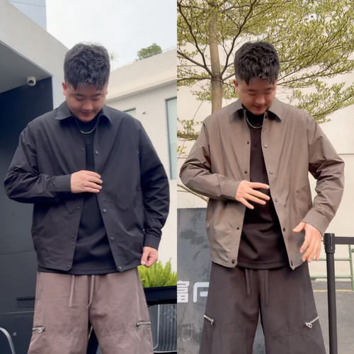 春季百搭轻工装翻领男士夹克潮