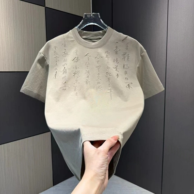 夏季新款复古风潮流男士短袖T恤