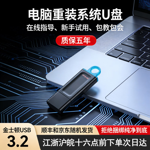 系统u盘金士顿电脑重装一键安装机win10专业w7旗舰w11纯净pe启动