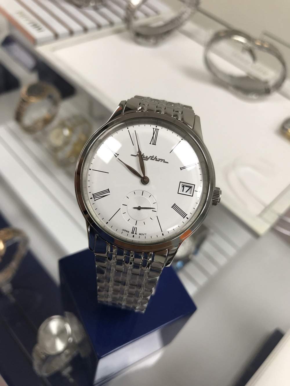 正品rhythm进口日本丽声手表 男装. 尺寸:42mm 原装进口石英