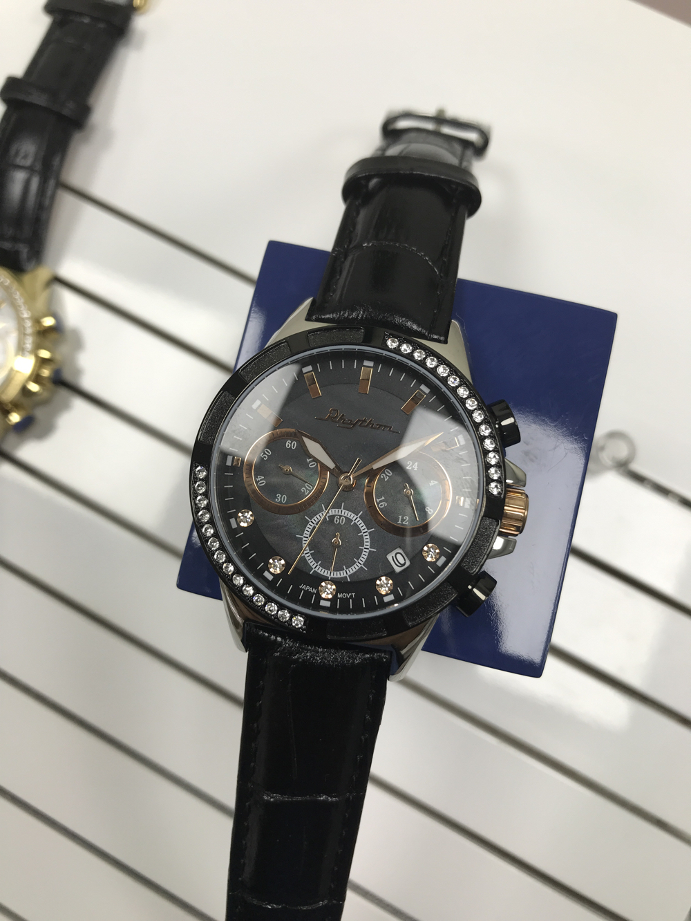 正品RHYTHM进口日本丽声手表   女装 不锈钢 表盘尺寸：38mm