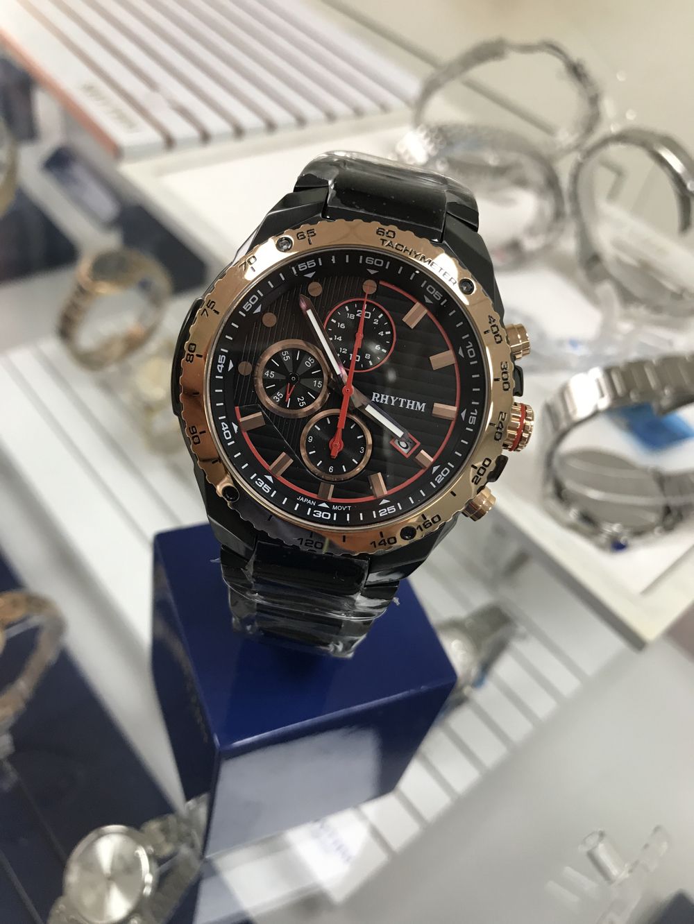 运动款石英男装手表 不锈钢材质大表盘 丽声手表