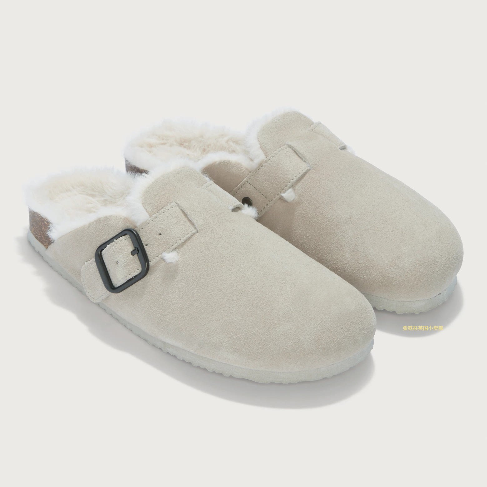 The white company英国代购女士家居鞋拖鞋柔软室内保暖牛绒秋冬