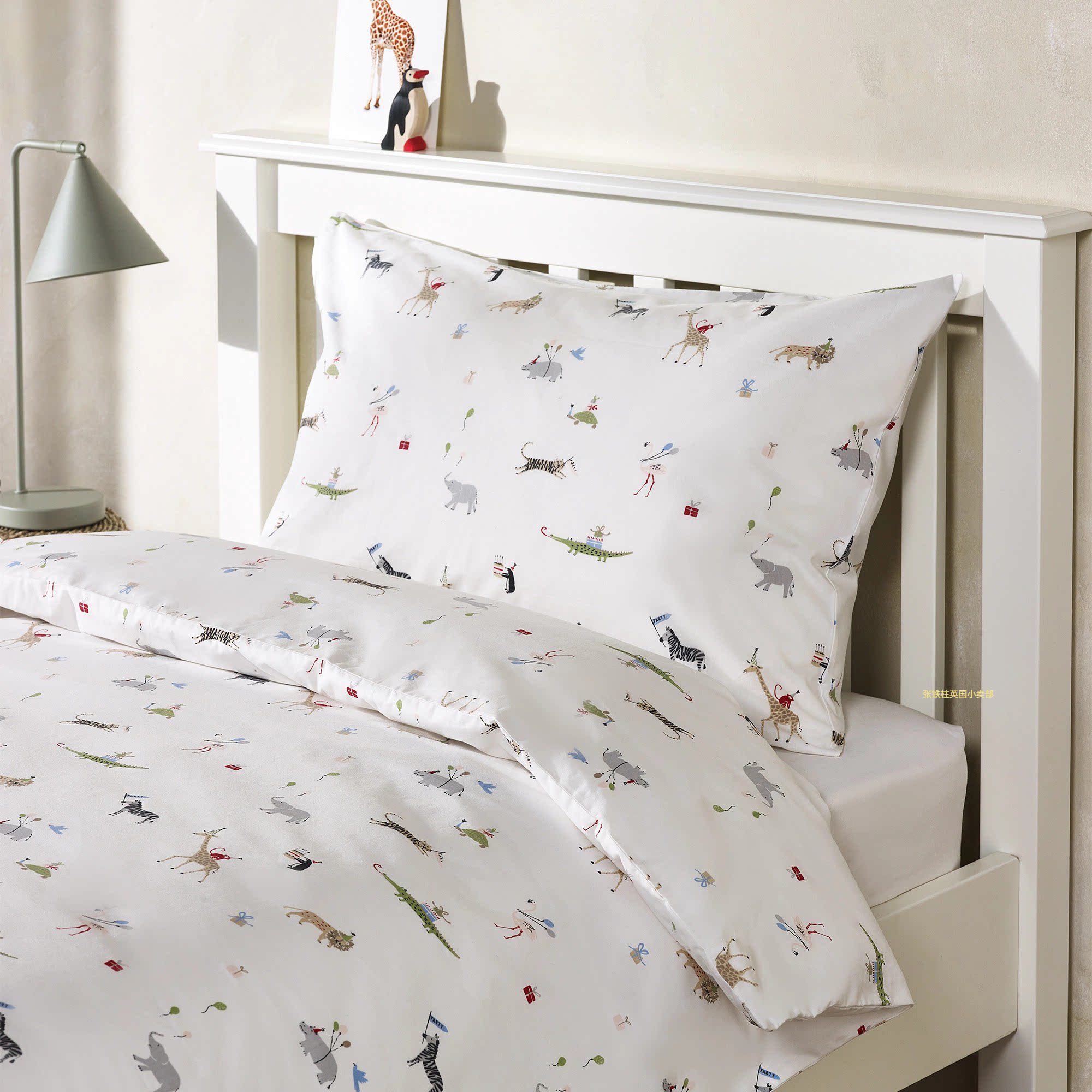 The white company英国代购纯棉婴儿男女童被套枕套200tc透气亲肤