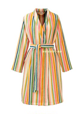 Olivier Desforges英国代购女士纯棉浴袍睡衣高端家居吸水速干