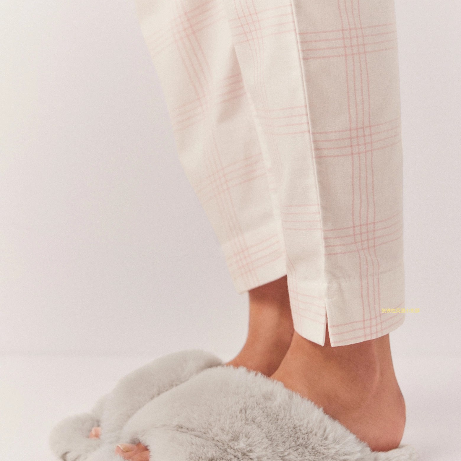 The white company英国代购女士毛绒拖鞋半拖平底保暖冬季新款