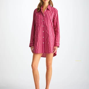 新款 Derek 亲肤英伦轻奢高级感四季 进口纯棉睡衣衬衫 Rose英国代购