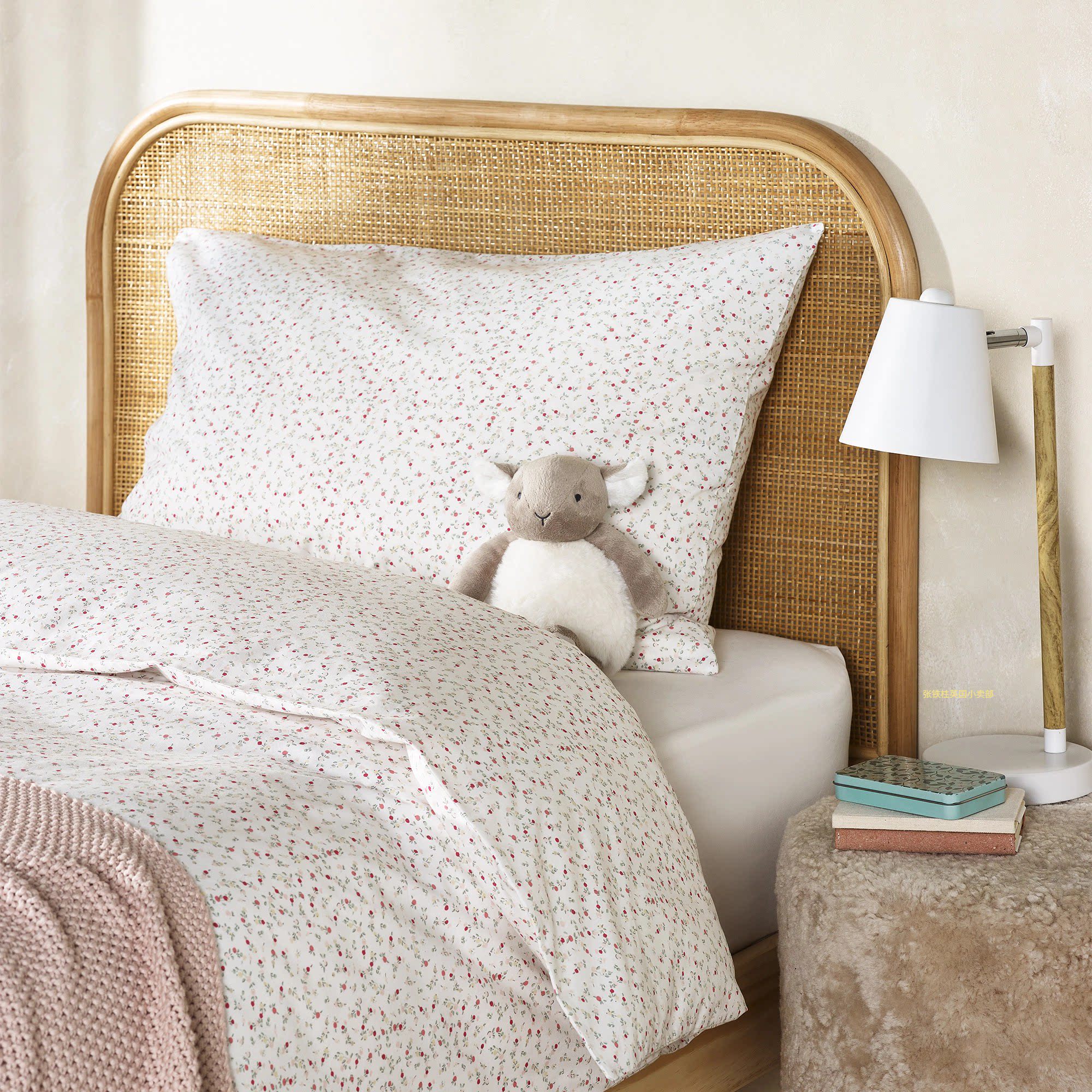 The white company英国代购纯棉婴儿女童四件套被套枕套200tc英伦