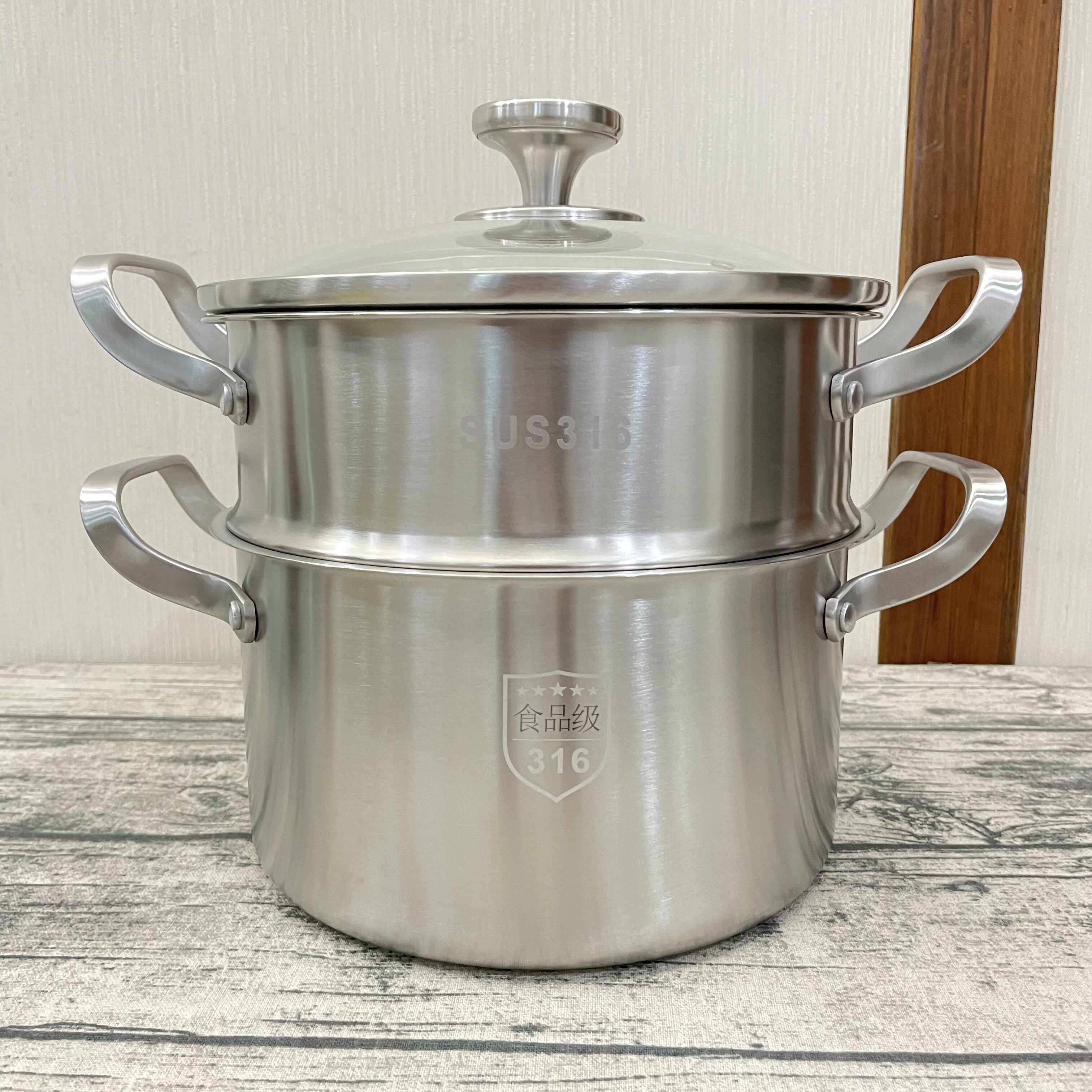 316汤锅不锈钢加厚家用奶锅煮粥锅煮锅馒头蒸锅具燃气电磁炉炖锅