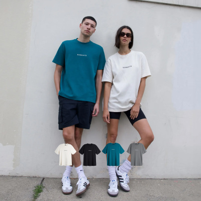 纯色Sunday中性棉质简约短袖T恤