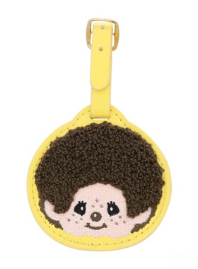 日系可爱蒙奇奇皮革行李牌包包挂件挂饰IC卡套卡通创意防丢挂牌