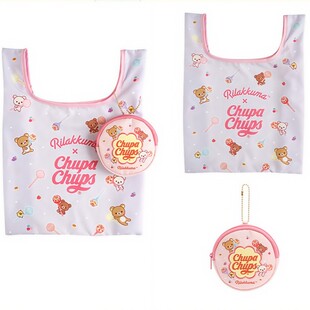 卡通轻松熊折叠购物袋便携大容量环保收纳袋休闲手拎袋买菜包