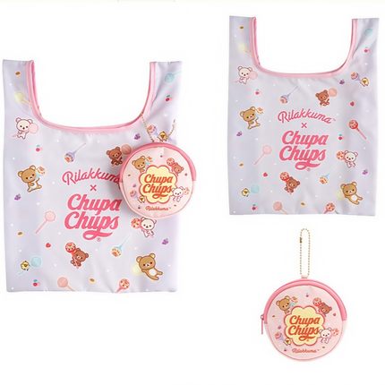 卡通轻松熊折叠购物袋便携大容量环保收纳袋休闲手拎袋买菜包