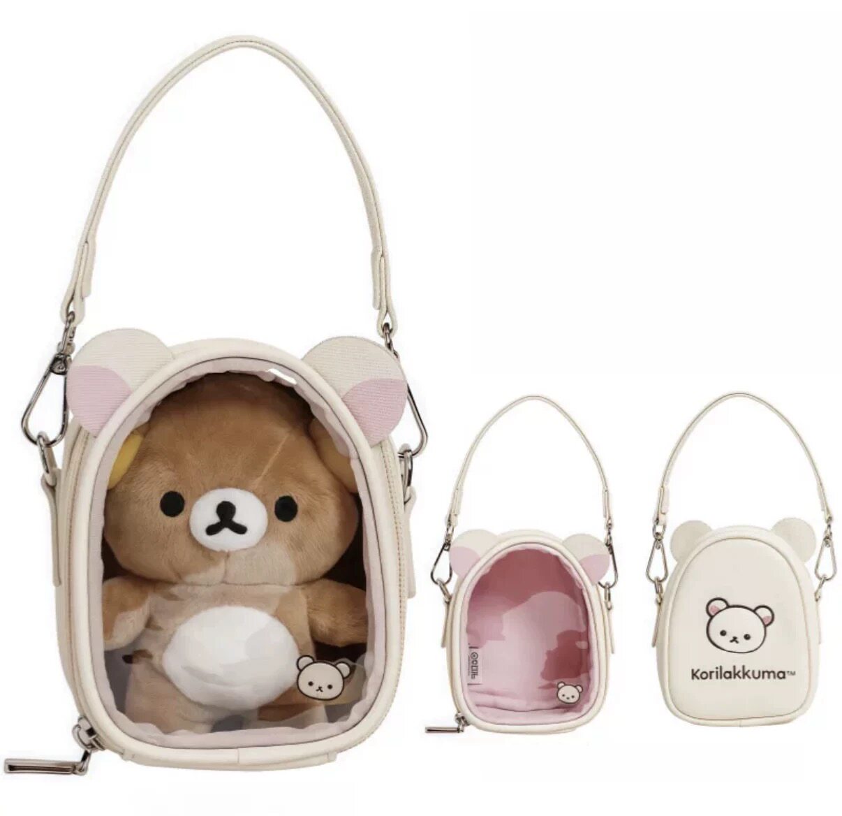 thumbnail for Cartoon Cute Pvc Transparent Doll Bag 12cm Baby Carrier Bag Doll Outing Bag Dustproof Display Doll Storage Bag
