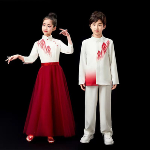 六一儿童合唱演出服灯火里 中国舞蹈服山河万疆开场舞大合唱男女