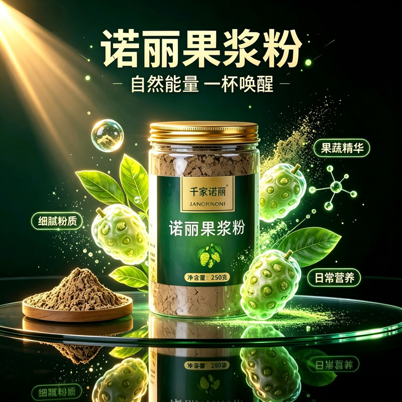 诺丽果粉诺丽粉日晒干果粉天然诺酵素