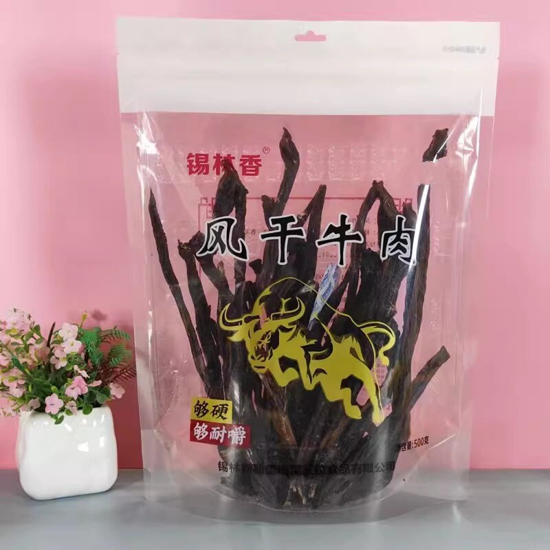 锡林香风干超干牛肉干内蒙古特产即食熟食休闲零食500克装