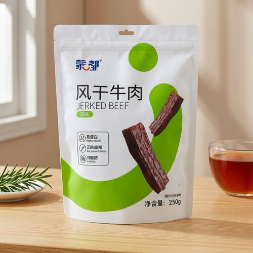 蒙都风干牛肉干清真食品