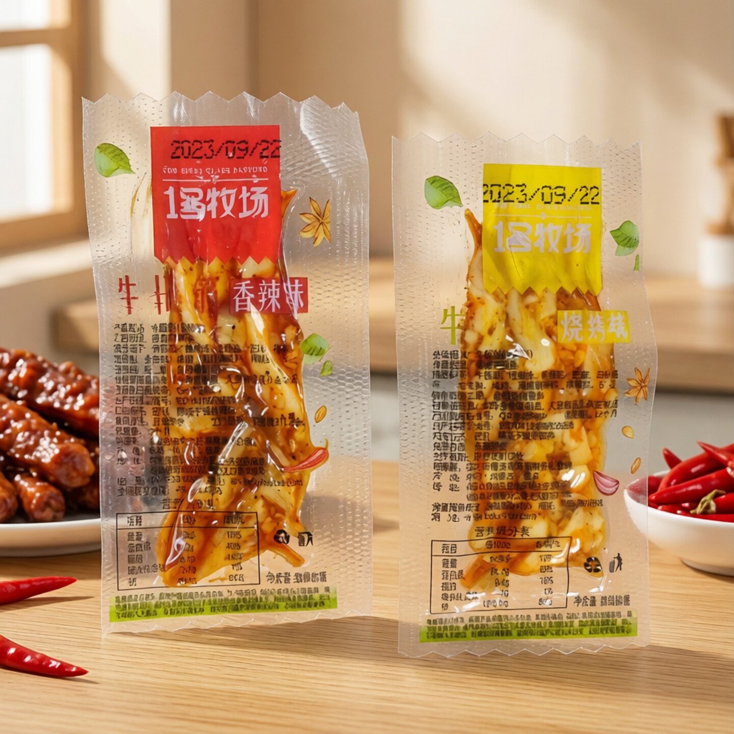 牛板筋1号牧场正宗内蒙特产板筋香辣烧烤味即食休闲零食独立包装