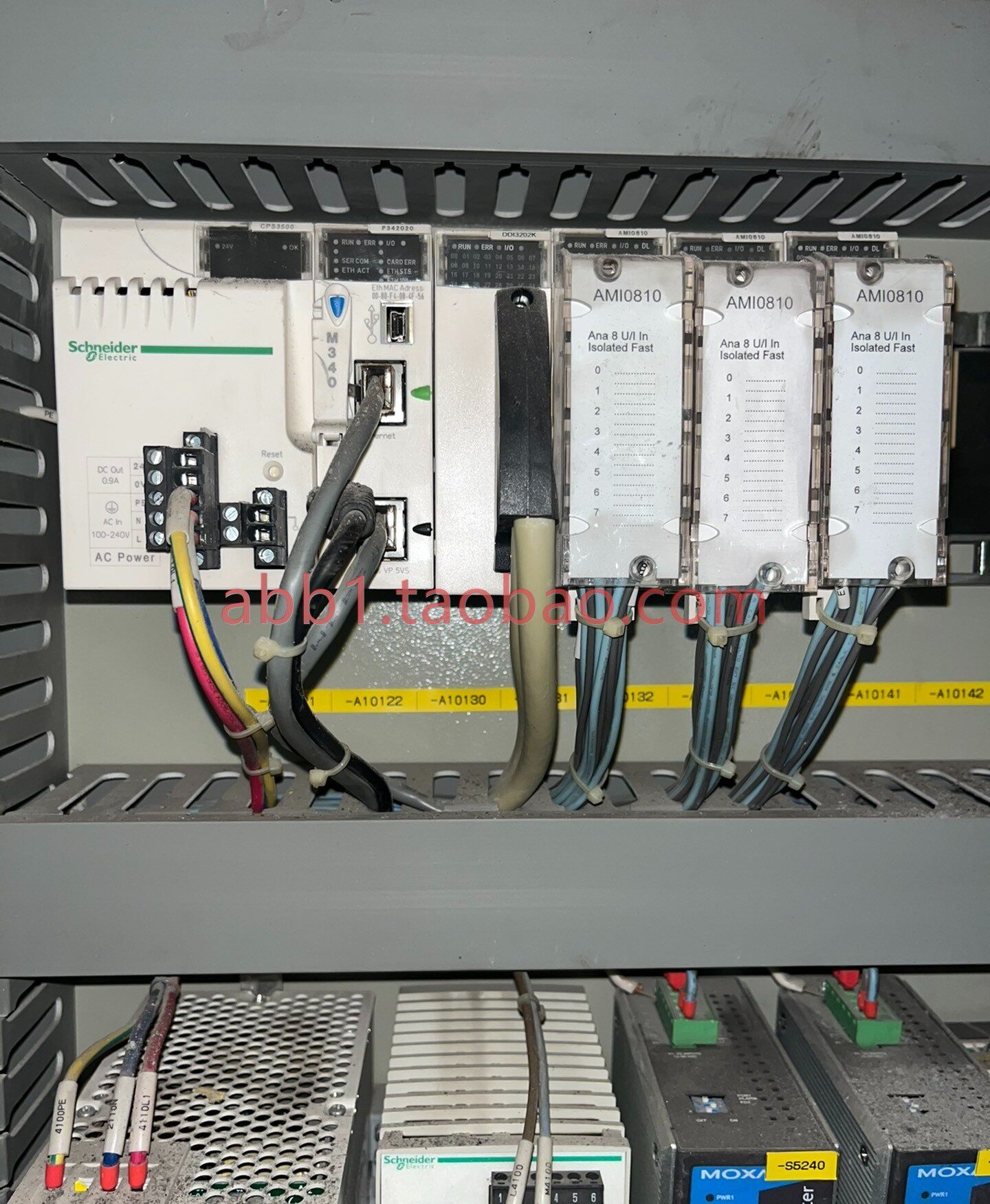 施耐德m340 plc一套 cps3500,p342020,ddi3202k,ami0810.